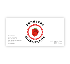Bild für Kategorie Marmeladen Etiketten "Erdbeerekreis"