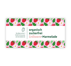 Bild für Kategorie Marmeladen Etiketten "Erdbeerebanner"